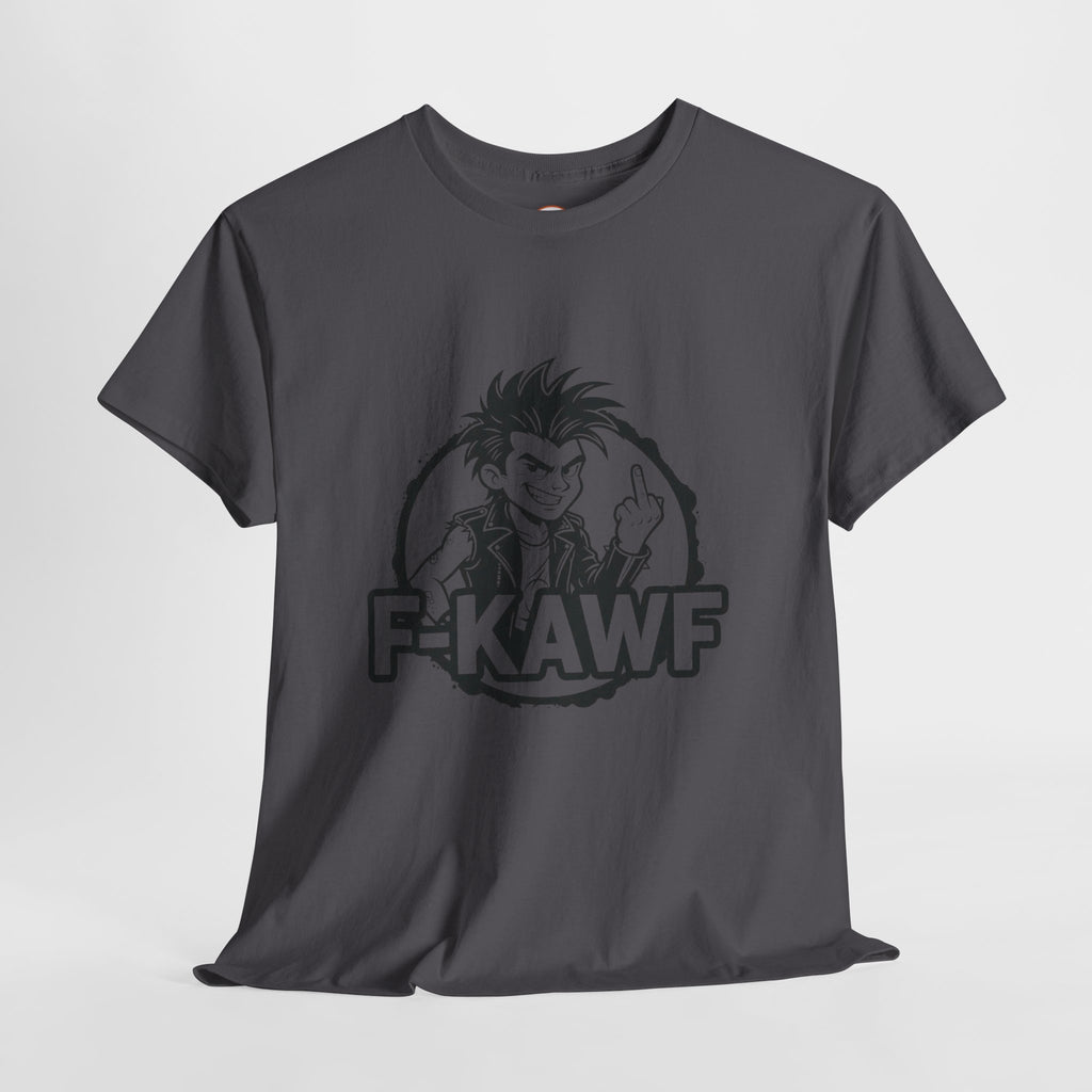 F-KAWF Punk Attitude T-Shirt – Cheeky Middle Finger Graphic Tee