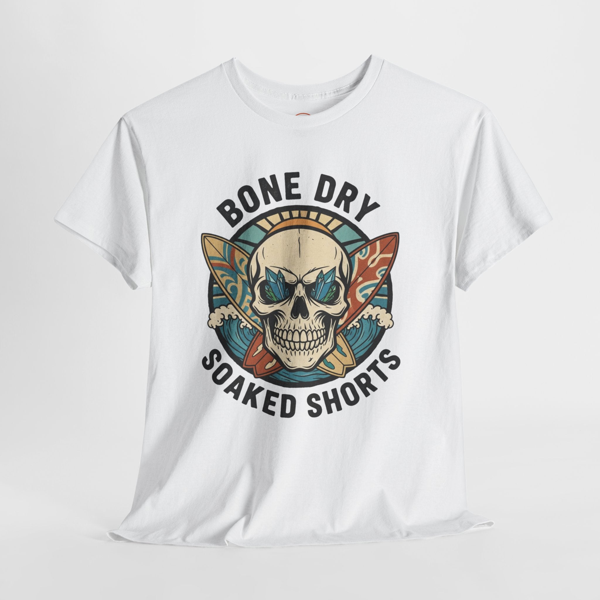 Bone Dry Soaked Shorts Skull T-Shirt – Loud & Cheeky Aussie Surfwear