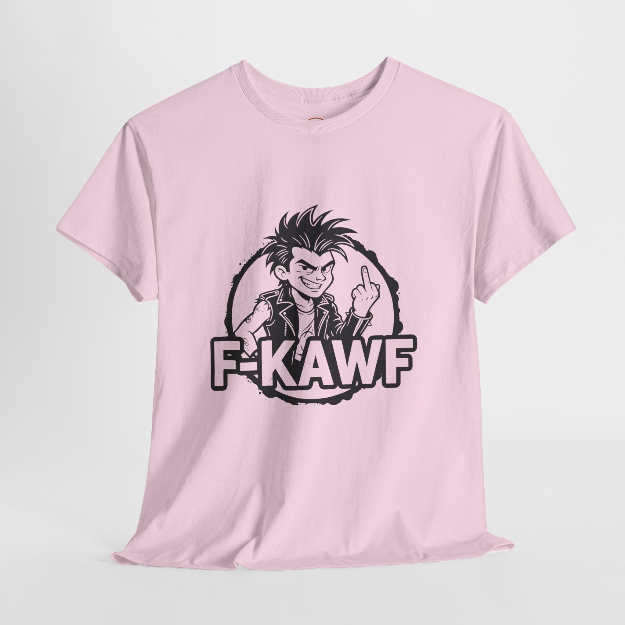 F-KAWF Punk Attitude T-Shirt – Cheeky Middle Finger Graphic Tee