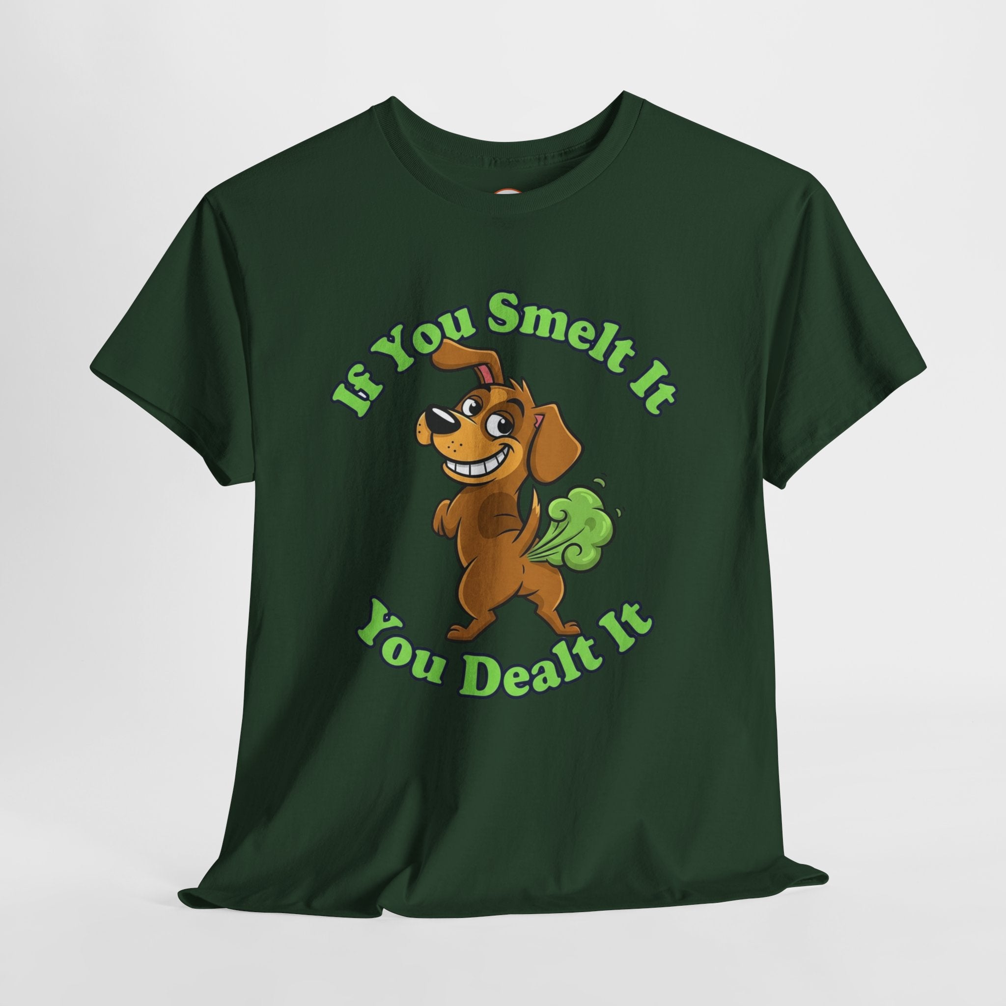 ‘If You Smelt It You Dealt It’ Farting Dog Tee – Funny Cheeky Unisex Shirt