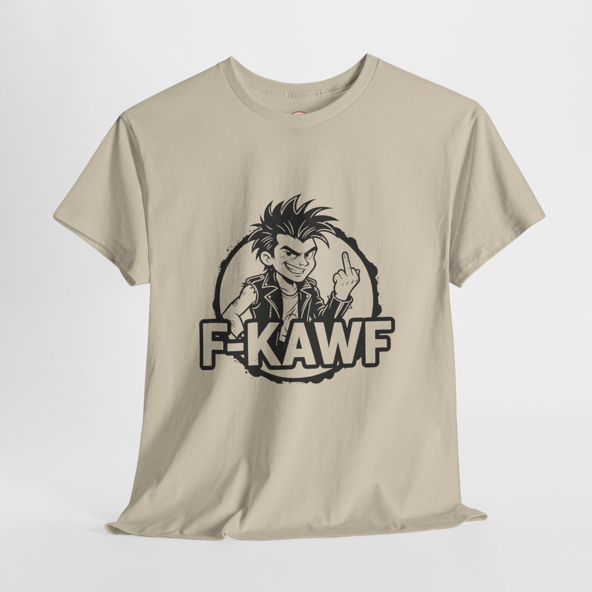 F-KAWF Punk Attitude T-Shirt – Cheeky Middle Finger Graphic Tee