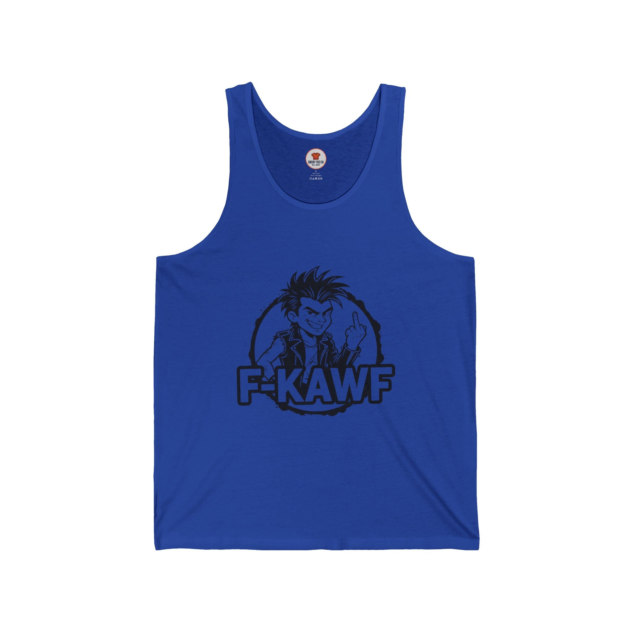 F-KAWF Punk Attitude Tank Top – Cheeky Middle Finger Graphic