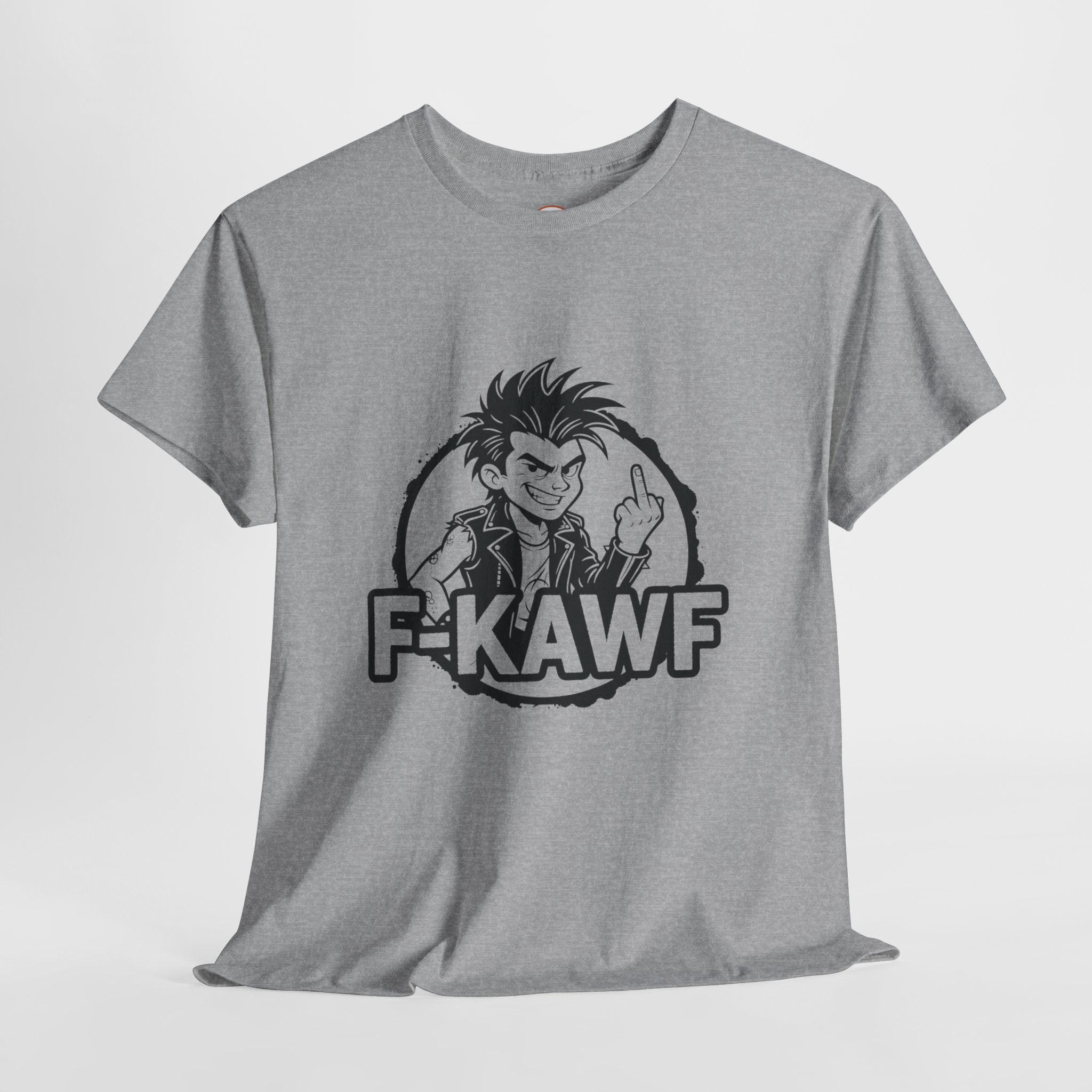 F-KAWF Punk Attitude T-Shirt – Cheeky Middle Finger Graphic Tee