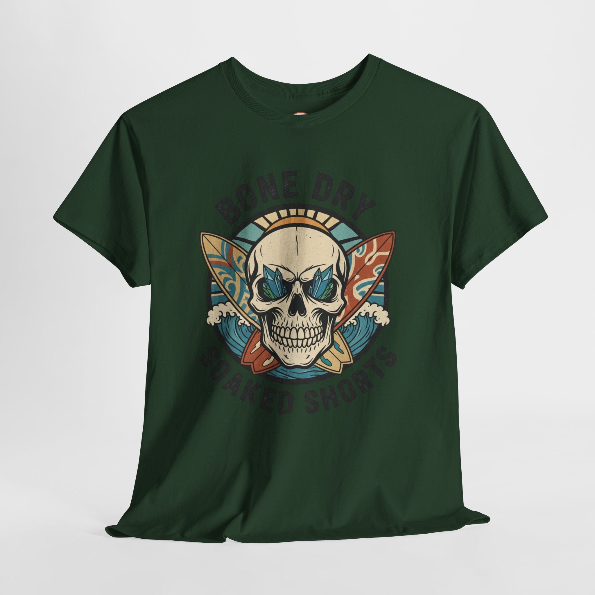 Bone Dry Soaked Shorts Skull T-Shirt – Loud & Cheeky Aussie Surfwear