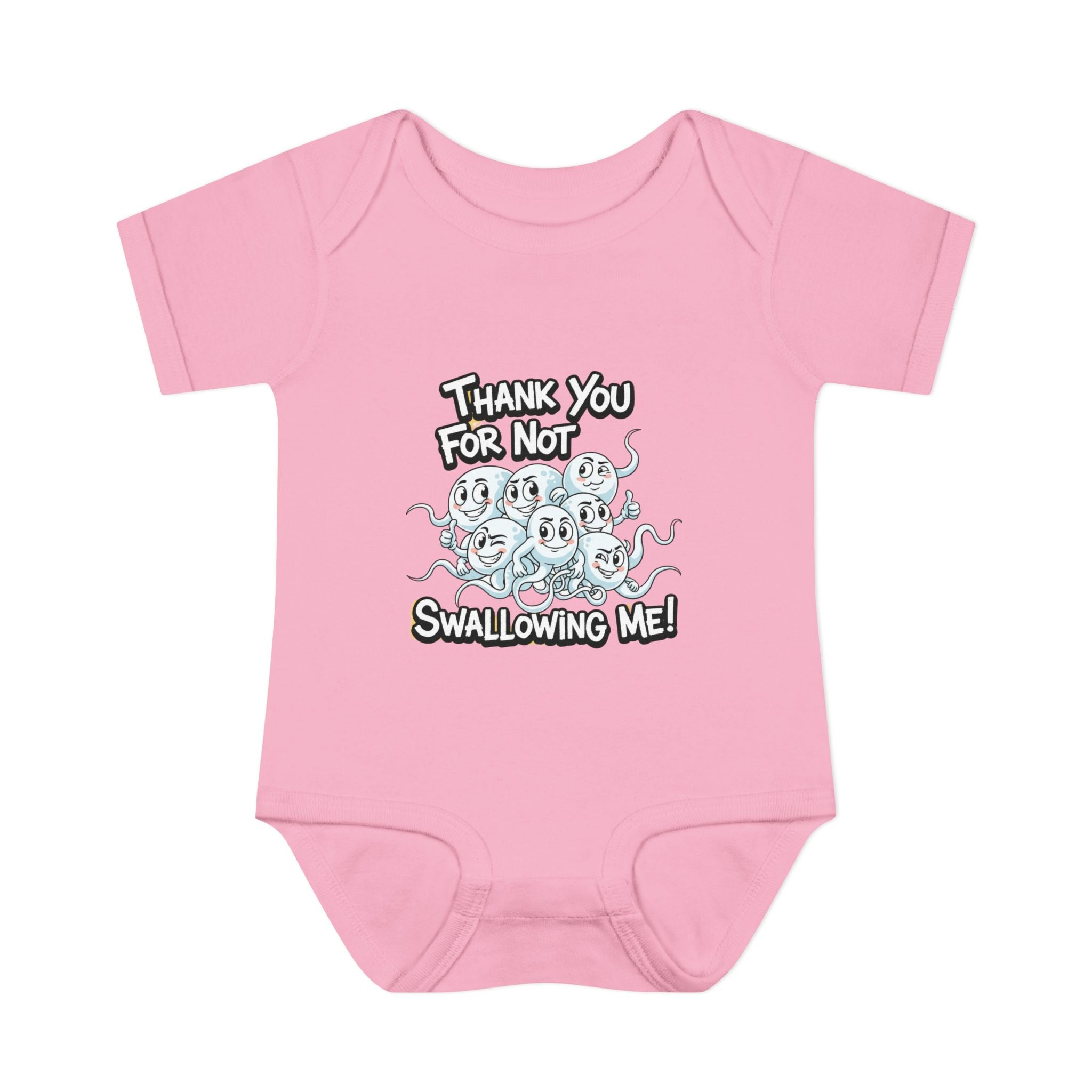 Thank You For Not Swallowing Me – Funny Inappropriate Baby Bodysuit