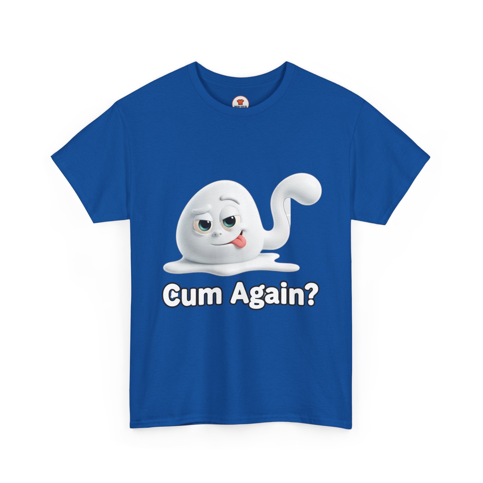 Graphic Tee — Playful Naughty "Cum Again?" T-Shirt