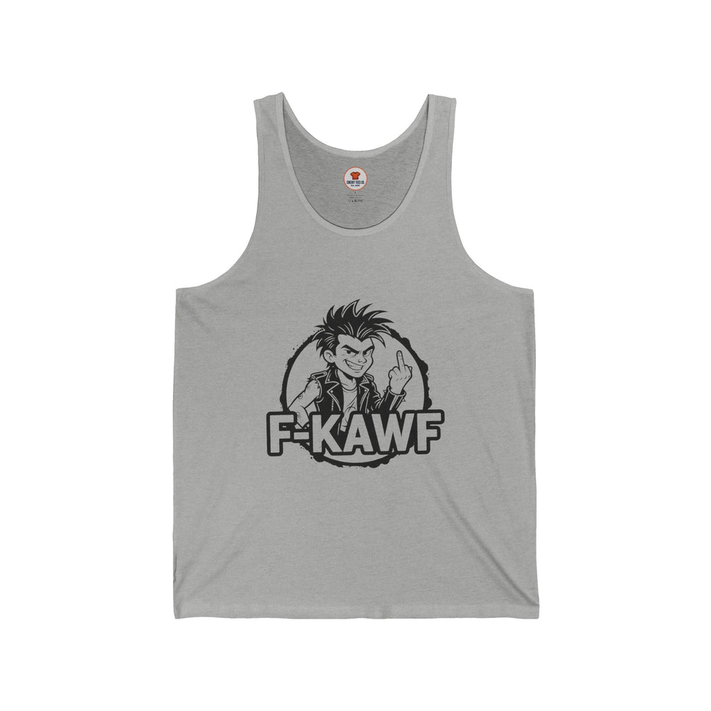 F-KAWF Punk Attitude Tank Top – Cheeky Middle Finger Graphic