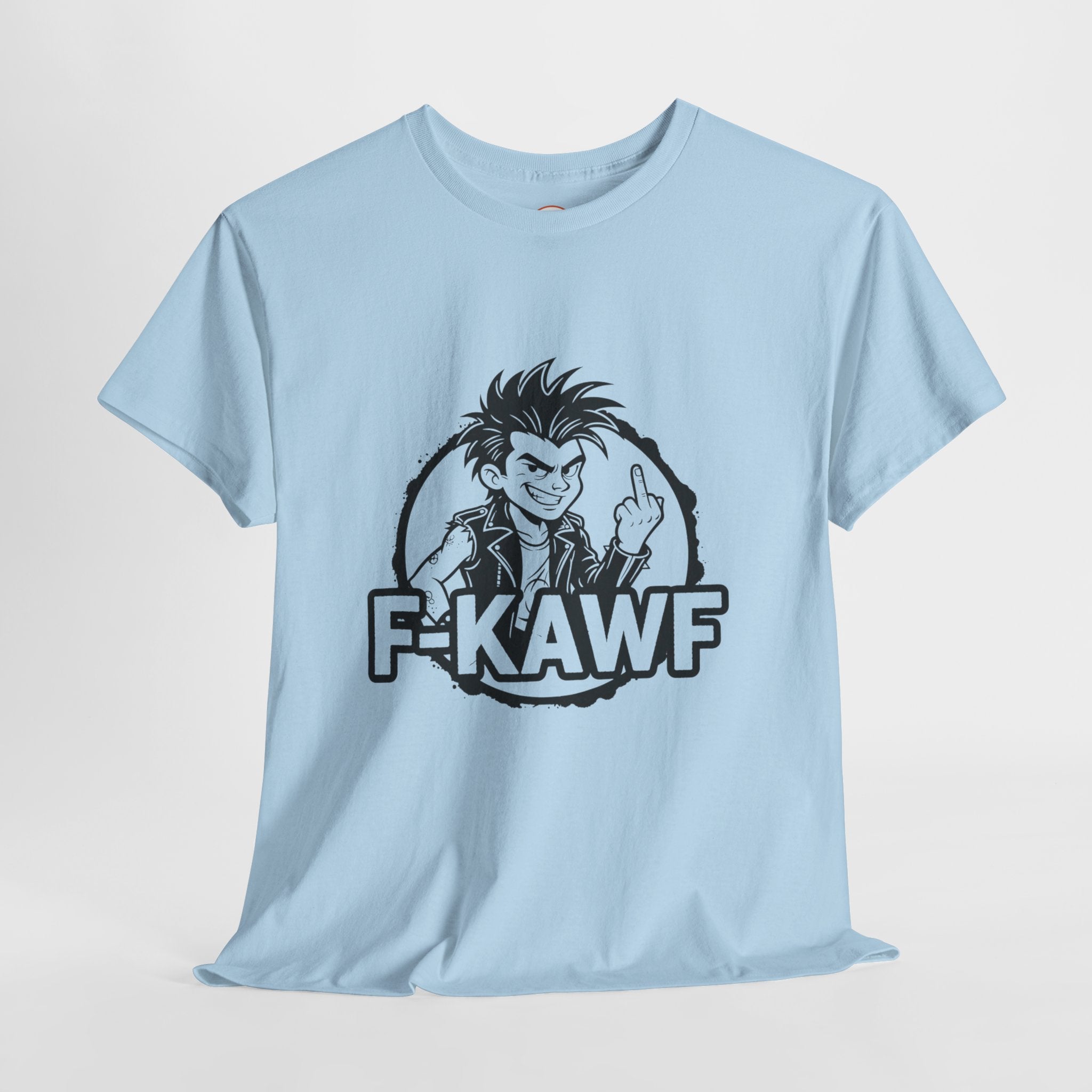 F-KAWF Punk Attitude T-Shirt – Cheeky Middle Finger Graphic Tee