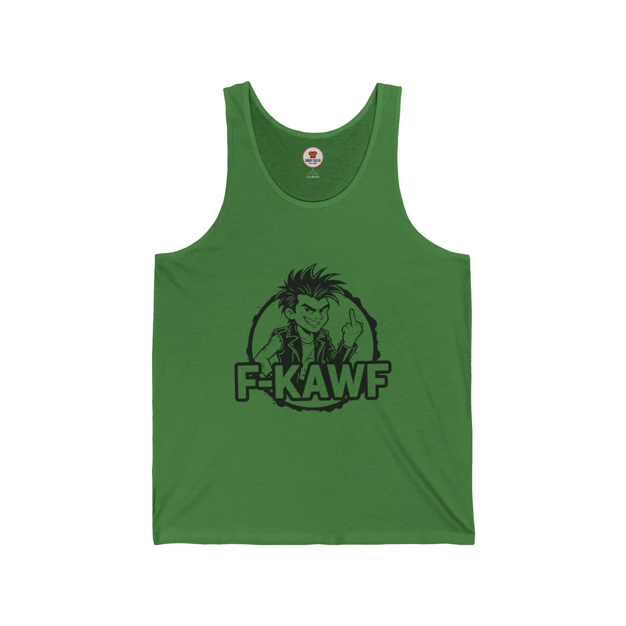 F-KAWF Punk Attitude Tank Top – Cheeky Middle Finger Graphic