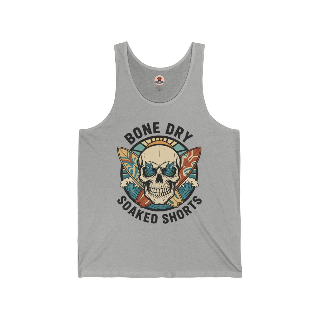 Bone Dry Soaked Shorts Skull Surf Tank – Cheeky Unisex Jersey